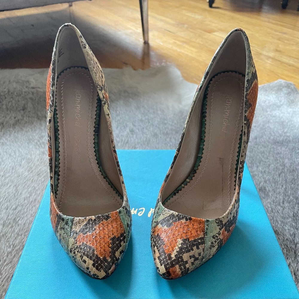 Jean Michel Cazabat Zoe Python Pumps-Size 36 - image 1